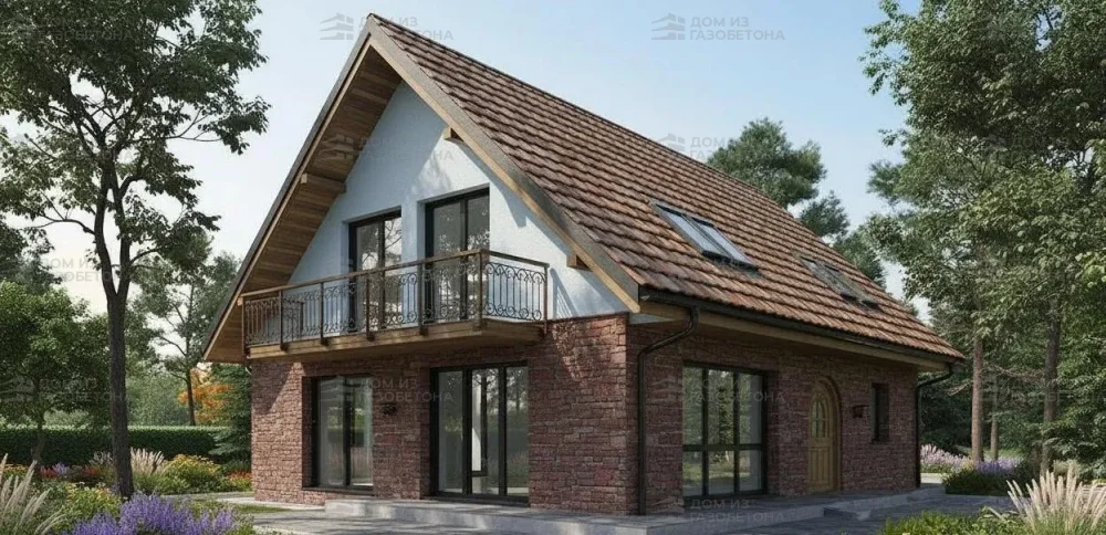 Проект Двухэтажный дом 12 на 9, 142 м2