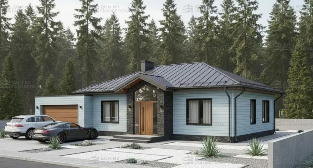 Проект Двухэтажный дом 12 на 10, 91 м2