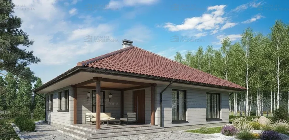 Проект Одноэтажный дом 12 на 18, 138 м2