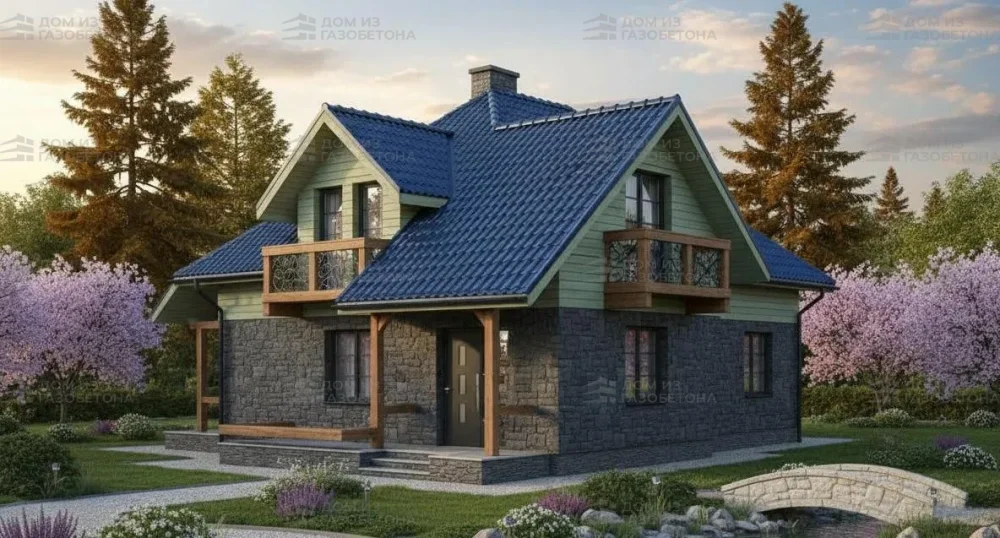 Проект Двухэтажный дом 12 на 14, 160 м2