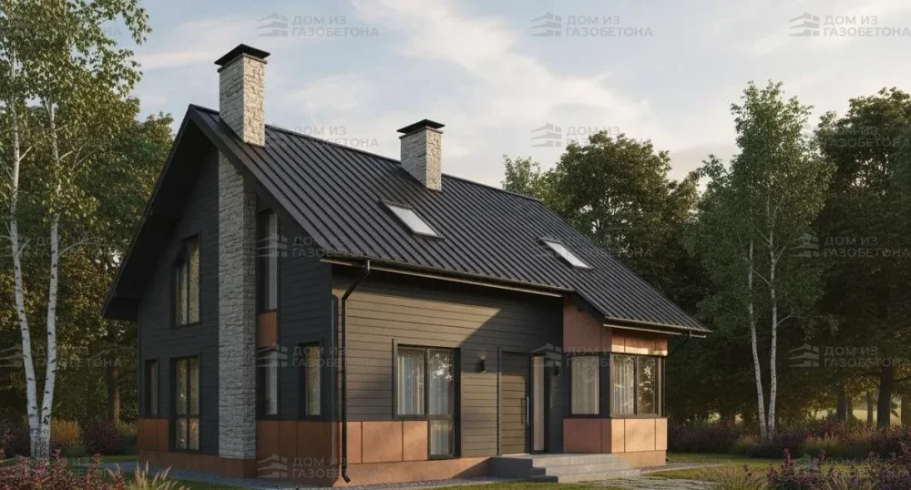 Проект Двухэтажный дом 8 на 10, 167 м2