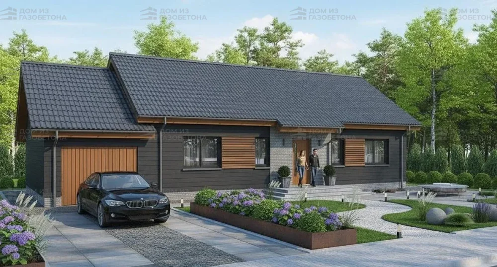 Проект Одноэтажный дом 17 на 10, 129 м2