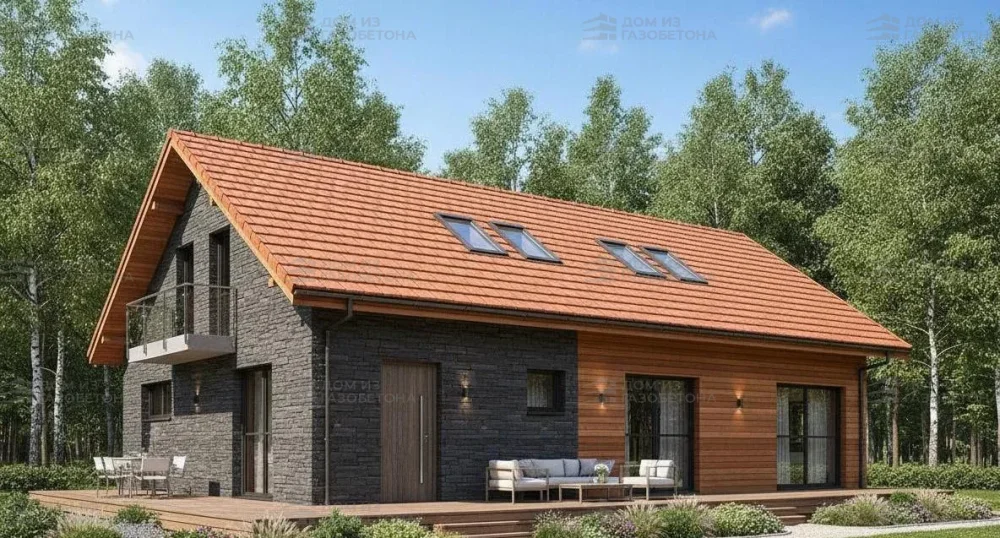 Проект Двухэтажный дом 14 на 11, 155 м2