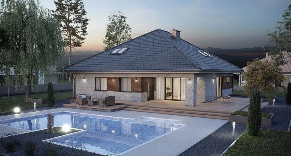 Проект Двухэтажный дом 15 на 20, 264 м2