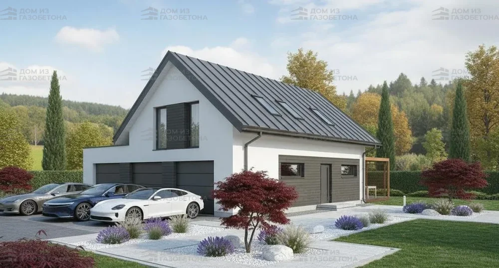 Проект Двухэтажный дом 6 на 22, 159 м2