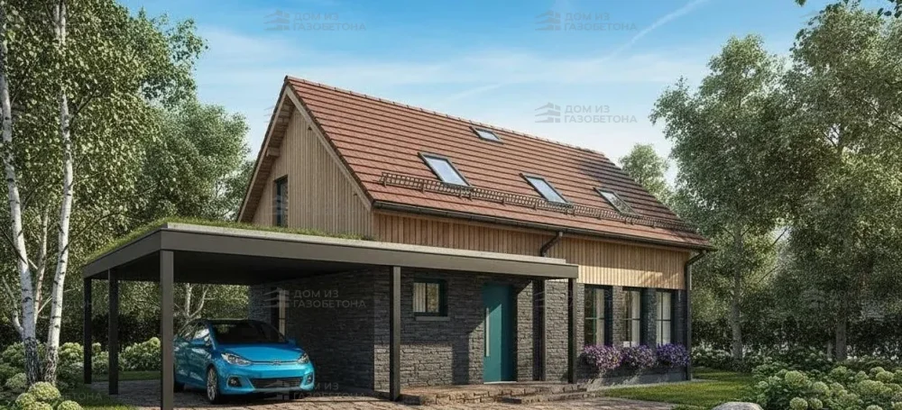 Проект Двухэтажный дом 15 на 10, 133 м2