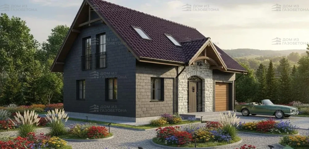 Проект Двухэтажный дом 11 на 9, 119 м2