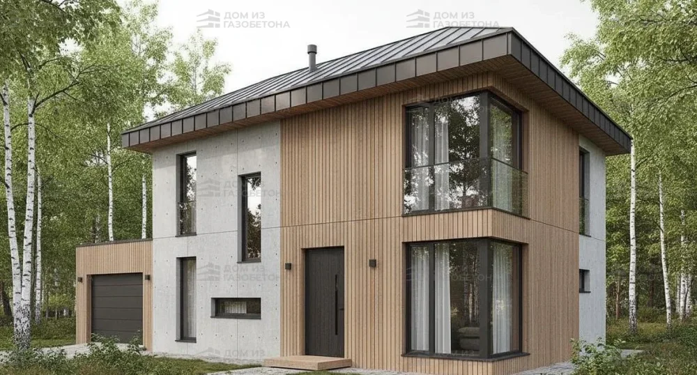 Проект Двухэтажный дом 12 на 9, 127 м2