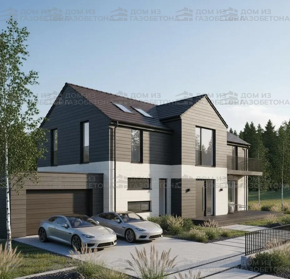 Проект Двухэтажный дом 16 на 19, 307 м2